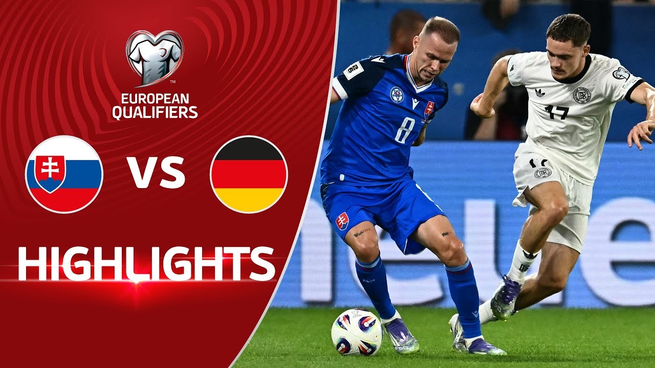 #ไฮไลท์ฟุตบอล [ สโลวาเกีย 2 - 0 เยอรมัน ] ฟุตบอลโลก โซนยุโรป 2025/5.9.68