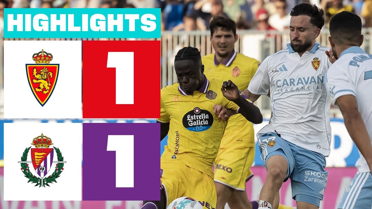 #ไฮไลท์ฟุตบอล [ เรอัล ซาราโกซ่า 1 - 1 เรอัล บายาโดลิด ] อเดลันเต้ สเปน 2025/7.9.68