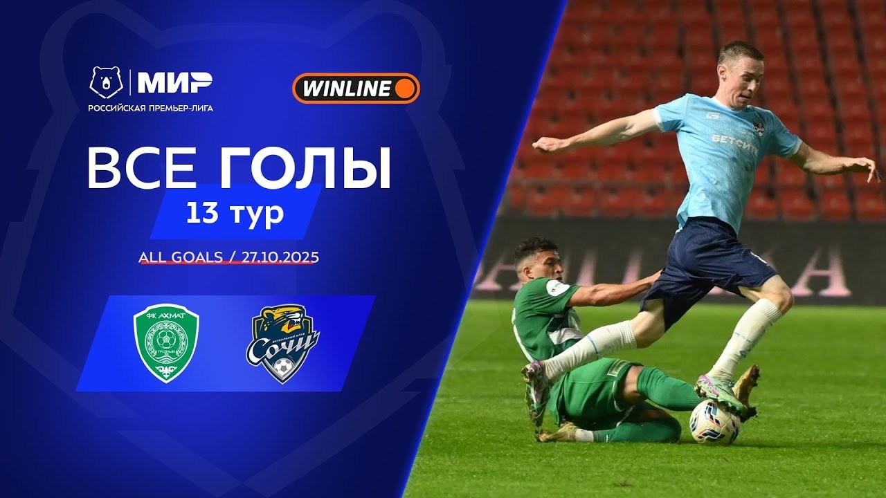 #ไฮไลท์ฟุตบอล [ อาห์หมัด กรอซนี่ย์ 2 - 4 พีเอฟซี โซชิ ] รัสเซีย พรีเมียร์ลีก 2025/28.10.68