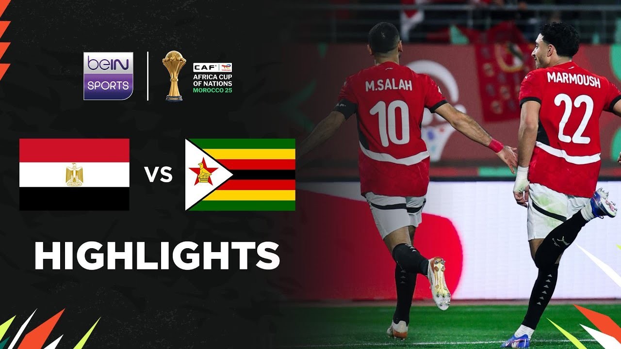 #ไฮไลท์ฟุตบอล [ อียิปต์ 2 - 1 ซิมบับเว ] แอฟริกา คัพ ออฟ เนชั่นส์ 2025/23.12.68