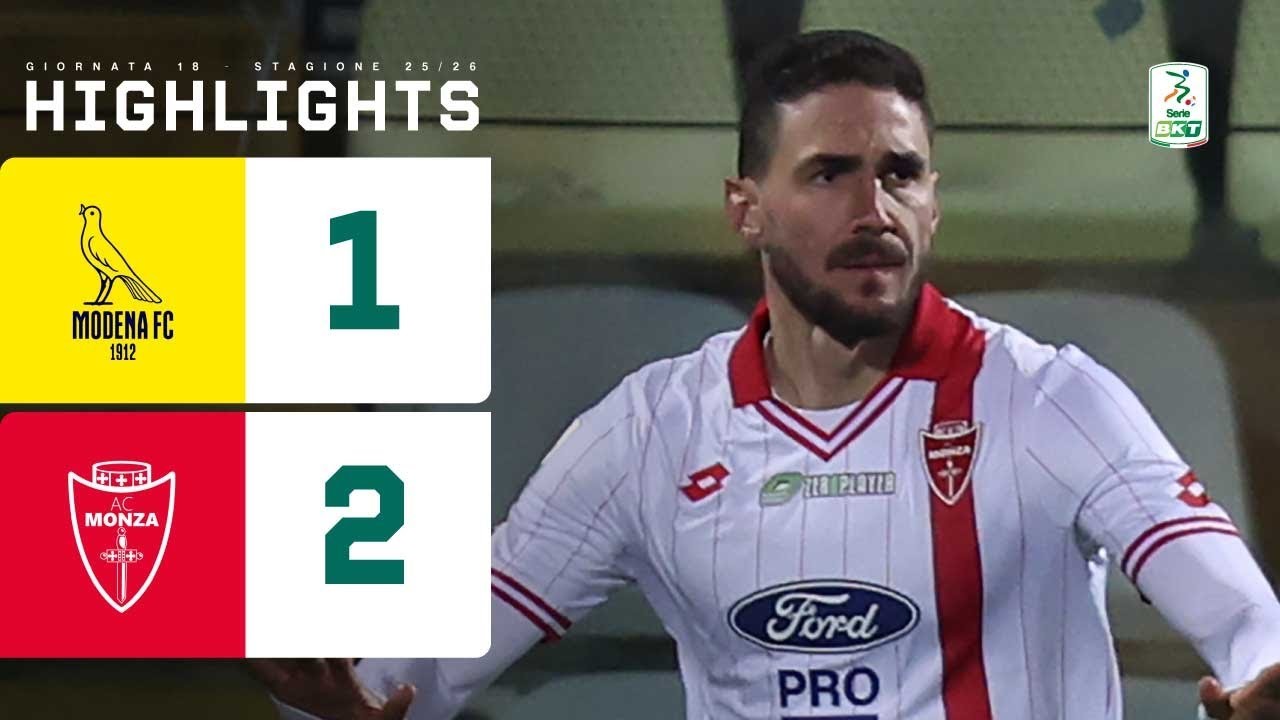 #ไฮไลท์ฟุตบอล [ โมเดน่า 1 - 2 มอนซ่า ] เซเรียบี อิตาลี 2025/27.12.68