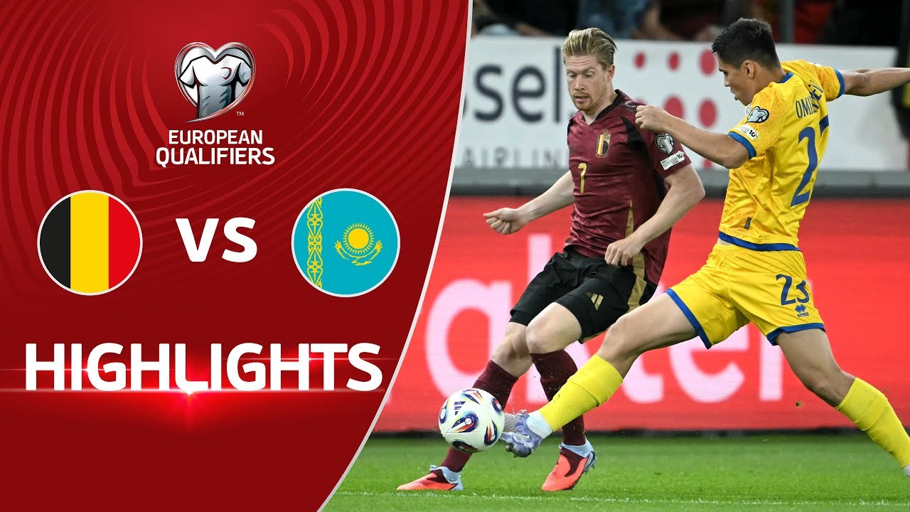 #ไฮไลท์ฟุตบอล [ เบลเยี่ยม 6 - 0 คาซัคสถาน ] ฟุตบอลโลก โซนยุโรป 2025/8.9.68