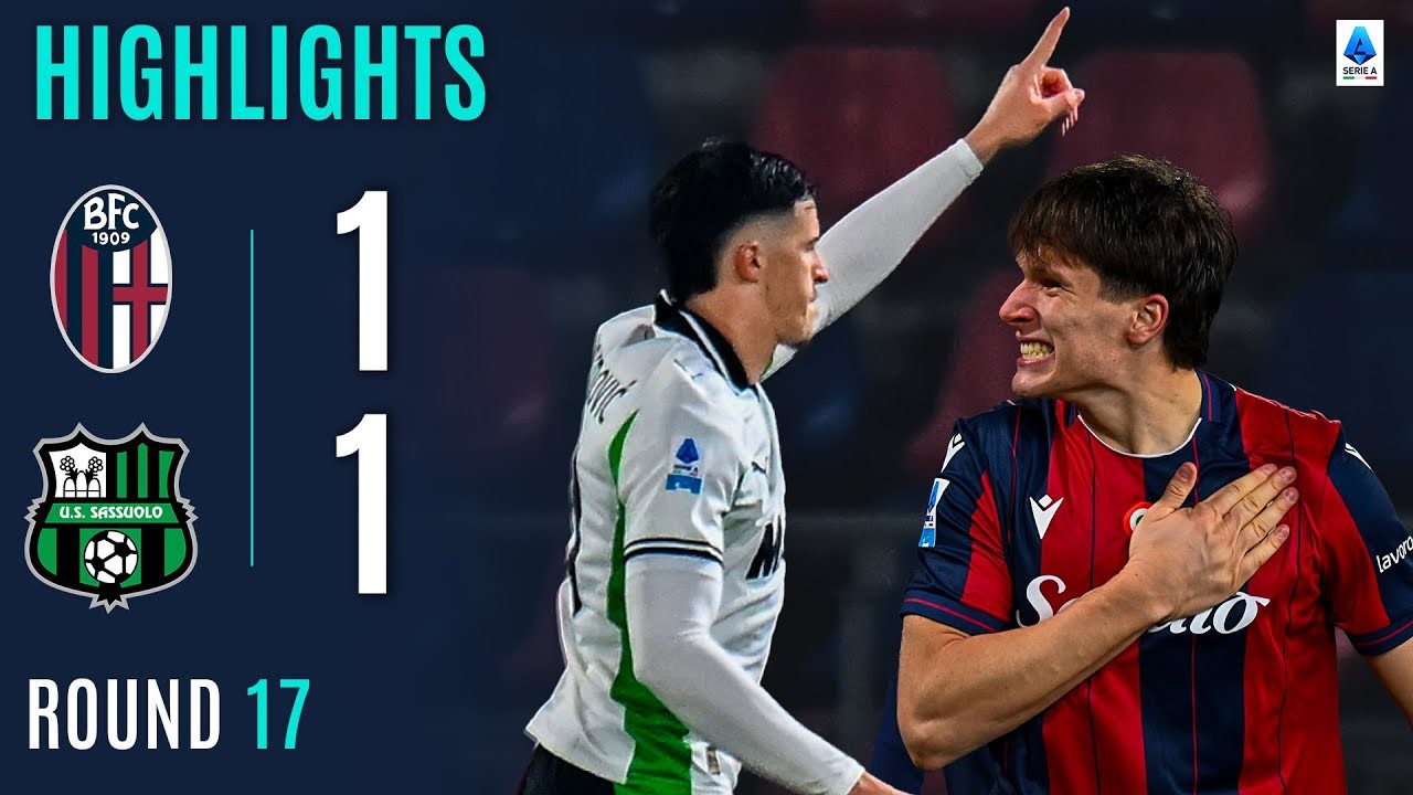 #ไฮไลท์ฟุตบอล [ โบโลญญ่า 1 - 1 ซาสซูโอโล่ ] กัลโช่ เซเรียอา อิตาลี 2025/29.12.68